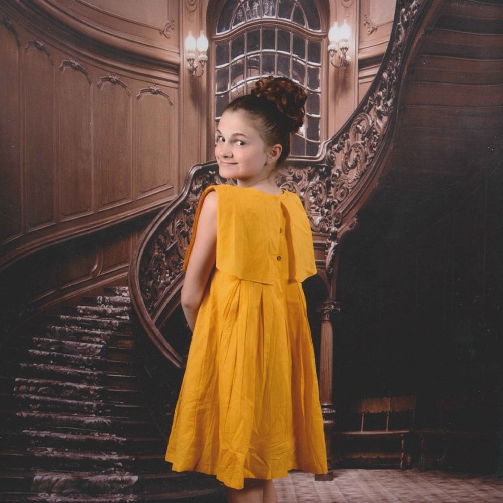 Yellow Ruffle Dress - Picture 2 of 2